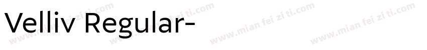 Velliv Regular字体转换